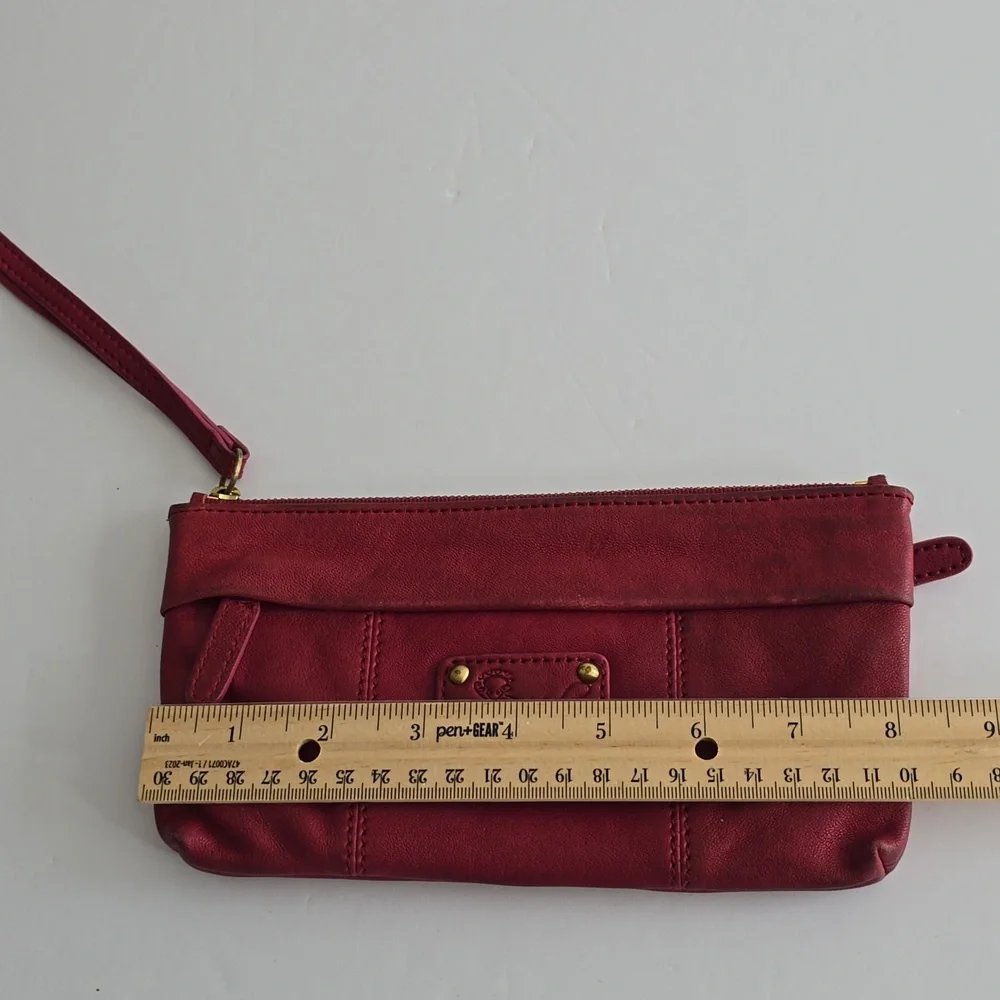Vintage Sorial New York  Wristlet Wallet Red